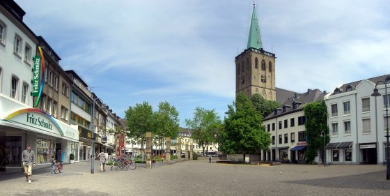 Panoramablick über den Remigiusplatz in Alt-Viersen